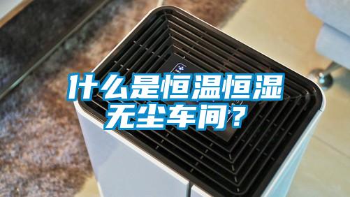 什么是恒温恒湿无尘车间？