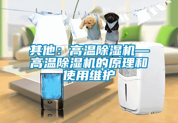 其他：高温除湿机—高温除湿机的原理和使用维护