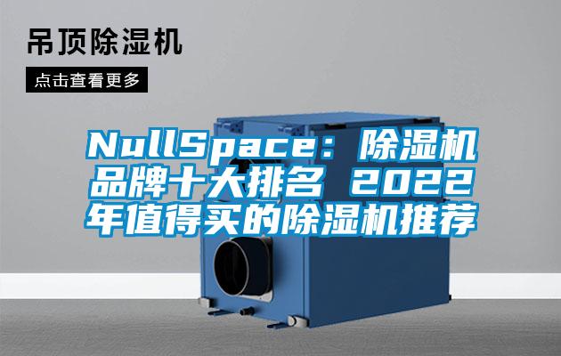 NullSpace：除湿机品牌十大排名 2022年值得买的除湿机推荐