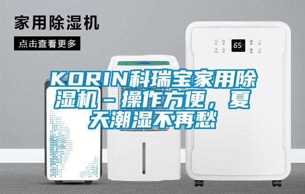 KORIN科瑞宝家用除湿机–操作方便，夏天潮湿不再愁