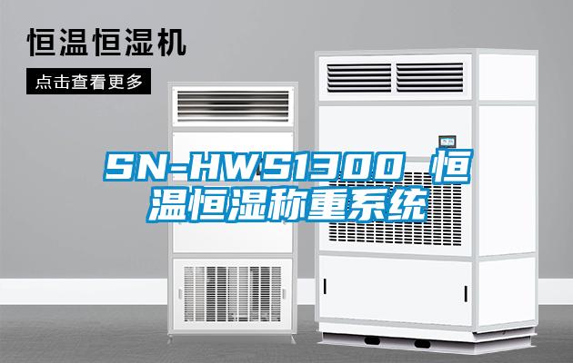 SN-HWS1300 恒温恒湿称重系统