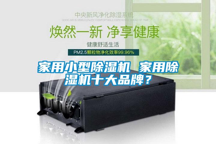 家用小型除湿机 家用除湿机十大品牌？