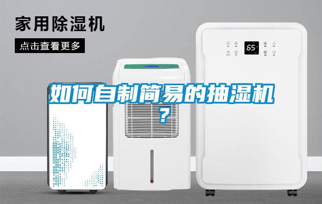 如何自制简易的抽湿机？